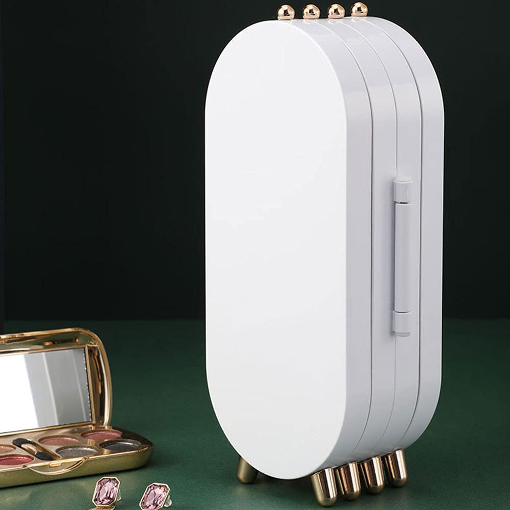 Foldable Jewelery Box Organizer with Mirror