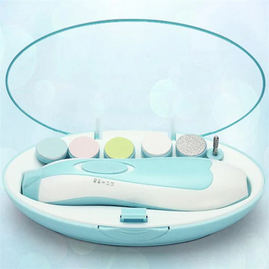 Electric Baby Nail Trimmer Set (Random Color)