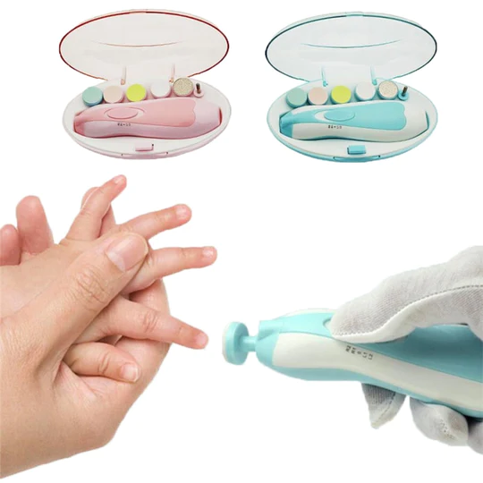 Electric Baby Nail Trimmer Set (Random Color)
