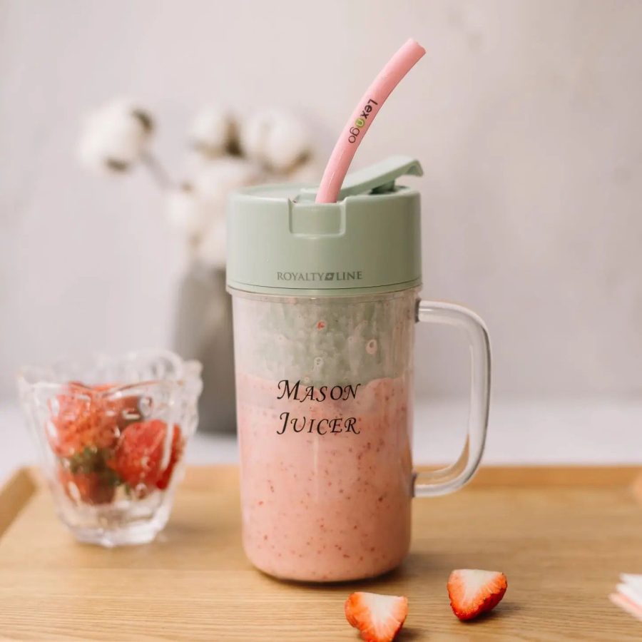 Portable Mini Juicer Blender with Built-In Straw