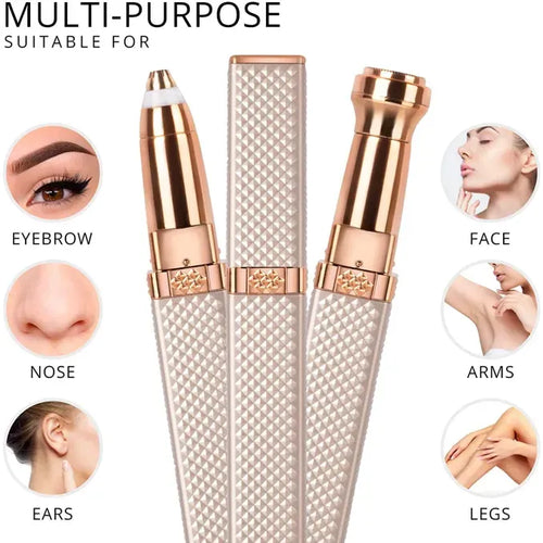 2-in-1 Eyebrow Trimmer & Facial Hair Shaver