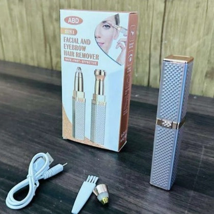 2-in-1 Eyebrow Trimmer & Facial Hair Shaver