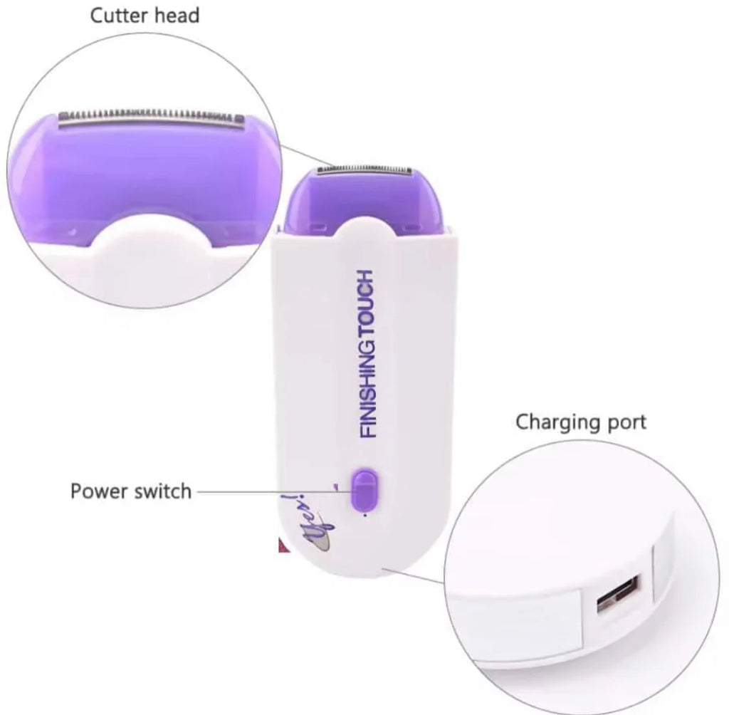 Painless electric facial hair remover for women