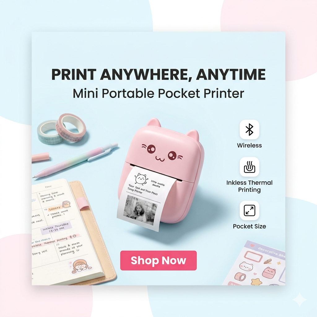 Mini Portable Pocket Thermal Printer