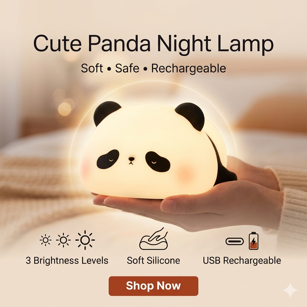 Rechargeable Panda Night Lamp